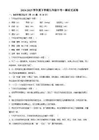 2025年黑龙江省齐齐哈尔市部分学校中考一模联考语文试题（原卷版+解析版）