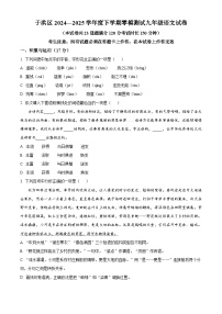 2025年辽宁省沈阳市于洪区中考模拟语文试题（原卷版+解析版）