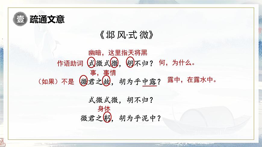 課外古詩(shī)詞誦讀《式微》《子衿》(同步課件)2025學(xué)年八年級(jí)語(yǔ)文下冊(cè)(統(tǒng)編版)第7頁(yè)