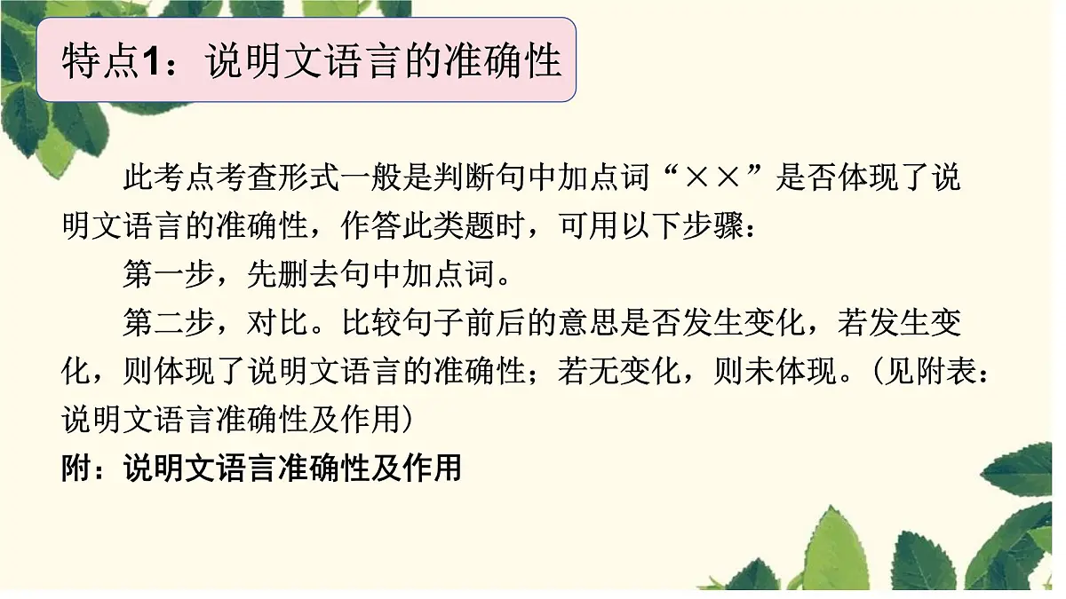 说明文之语言特点-2025年中考语文说明文阅读专题复习 课件第2页