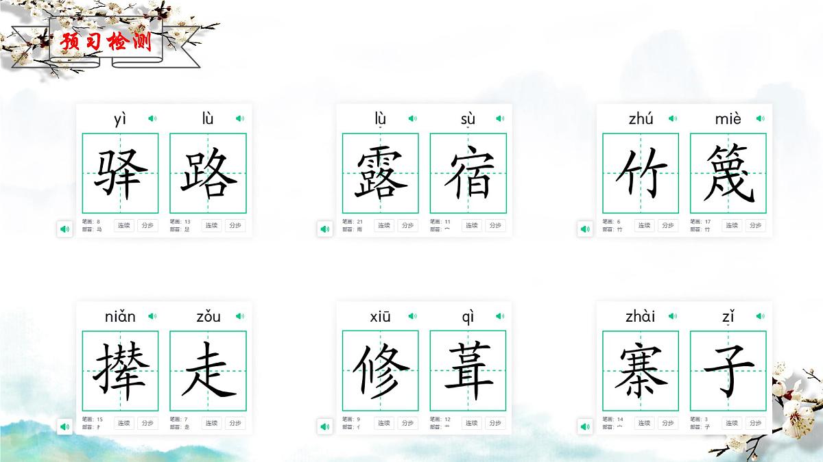 初中 语文 人教部编版(2024)七年级下册(2024) 第四单元14 驿路梨花 课件第6页