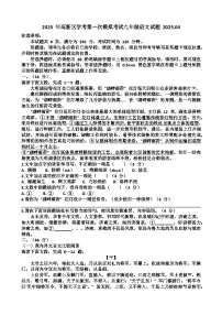 2025年济南高新区九年级中考语文一模考试试题（含答案）