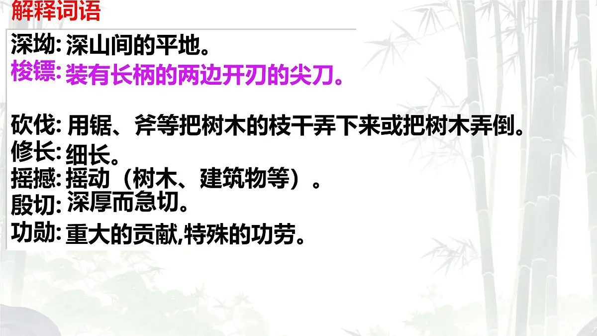 初中语文人教部编版(2024)七年级下册(2024)第五单元18 井冈翠竹 课件第6页