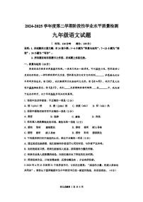 山东省青岛市市南区2025年中考一模语文试卷