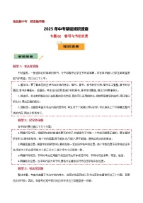 2025年中考語文基礎知識速查專題02 臨寫與書法欣賞 練習