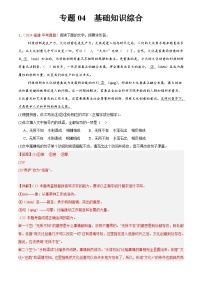 2024年中考语文真题分类汇编专题04  基础知识综合（第01期）（解析版）