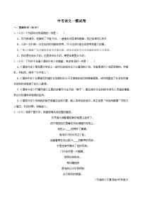2025年江苏省盐城市东台市中考语文一模试卷附参考答案