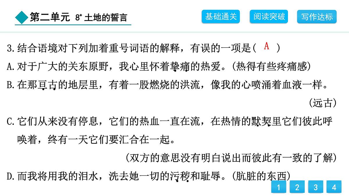 统编版(2024)七下语文8土地的誓言课件第5页