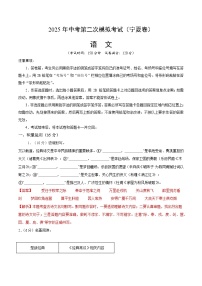 2025年中考第二次模拟考试卷：语文（宁夏卷）（解析版）