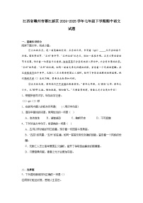 江西省赣州市蓉江新区2024-2025学年七年级下学期期中语文试题（含答案）