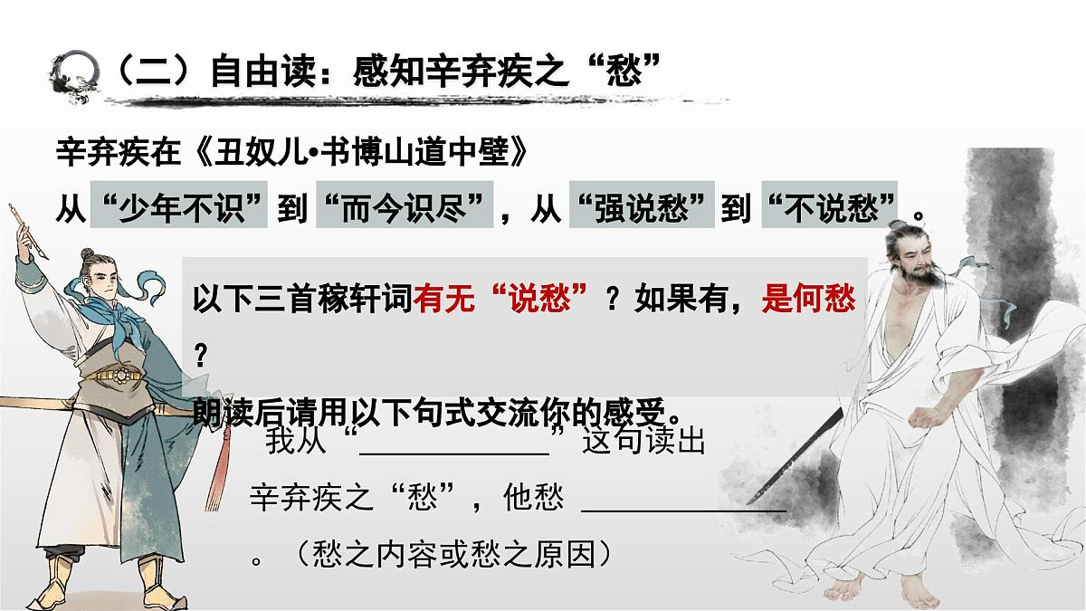 辛弃疾词四首整合复习课件 初中语文中考复习第8页