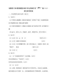 2025年安徽省C20教育联盟中考一模语文试题(图片版,含答案)