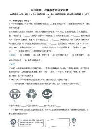 2025年山东省泰安市东平县中考一模语文试题（解析版）
