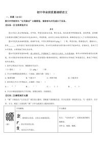 2025年广西壮族自治区南宁市中考二模语文试题附答案