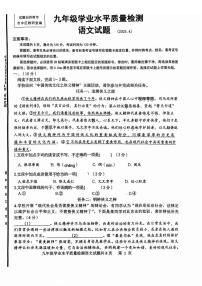2025济南市中区初三一模语文试题及其答案