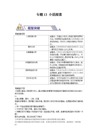 备战2025年中考语文二轮热点题型归纳讲义(江苏专用)专题13小说阅读(原卷版+解析)(练习)