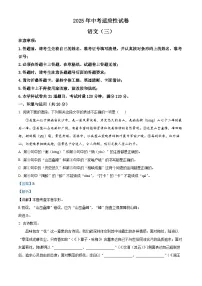 2025年湖南省郴州市中考三模语文试题(解析版)