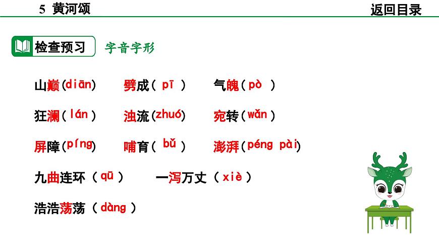 2024-2025年第二学期 部编版 语文 七年级下册 第二单元 5 黄河颂 课件第5页