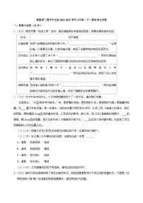 福建省三明市宁化县2024-2025学年九年级(下)期中语文试卷(含答案)