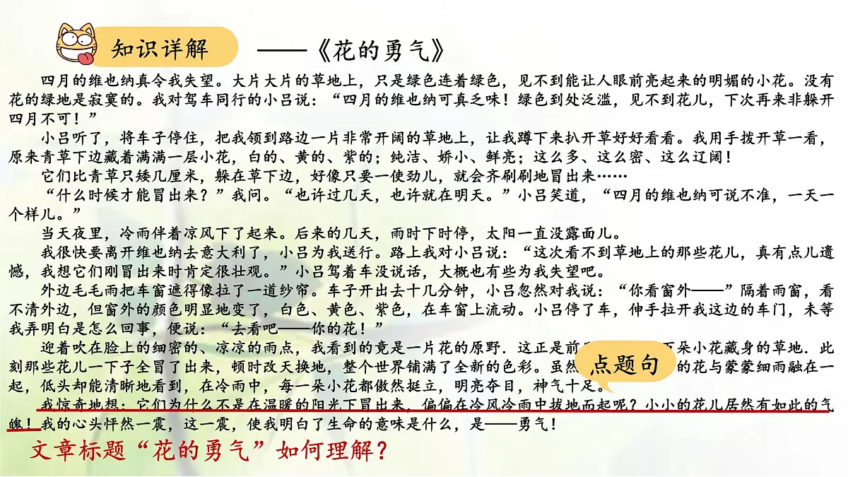 初中语文现代文阅读专题——标题的含义和作用教案课件PPT第8页