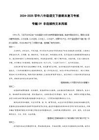 八年级语文下册期末专题09 非连续性文本阅读（原卷+答案）2024-2025学年统编版（全国通用 ）