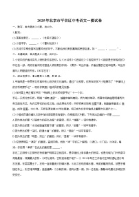 2025年北京市平谷區(qū)中考語(yǔ)文一模試卷（含詳細(xì)答案解析）