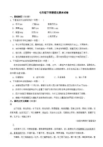 四川省成都市天府新区2025年七年级下学期语文期末试卷及答案