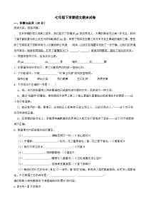 山东省烟台市海阳市2025年七年级下学期语文期末试卷及答案