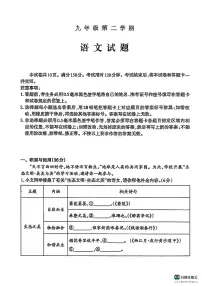 2025年山东省泰安市中考二模语文试题（pdf版含答案）