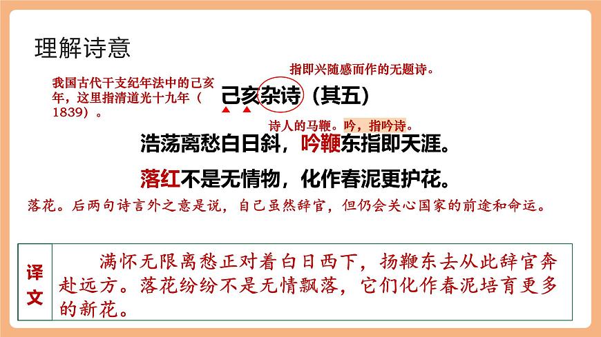 第21課 古代詩歌五首 己亥雜詩 課件第8頁