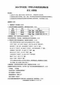 2025年浙江省衢州市中考一模语文试题