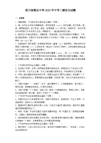 四川省雅安中学2025年中考二模语文试题（含答案）