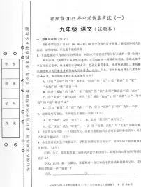 2025年湖南省祁阳市中考仿真模拟（一）语文试题（中考模拟）