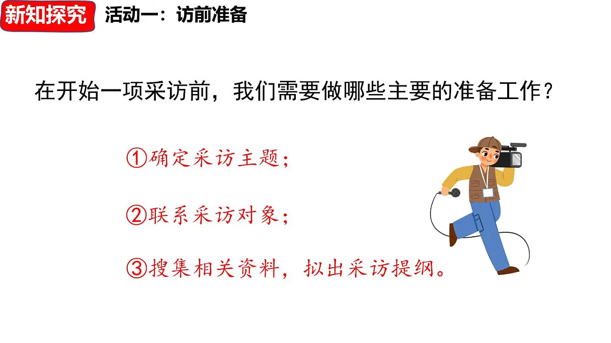 人教部编版(2024)八年级语文上册 第一单元 任务二:新闻采访(课件)第7页