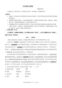 山东省菏泽市定陶区2025届九年级下学期期中考试语文试卷（pdf版含答案）
