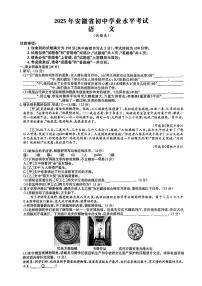 2025年安徽省马鞍山部分学校九年级中考三模语文试卷（PDF版，含答案）