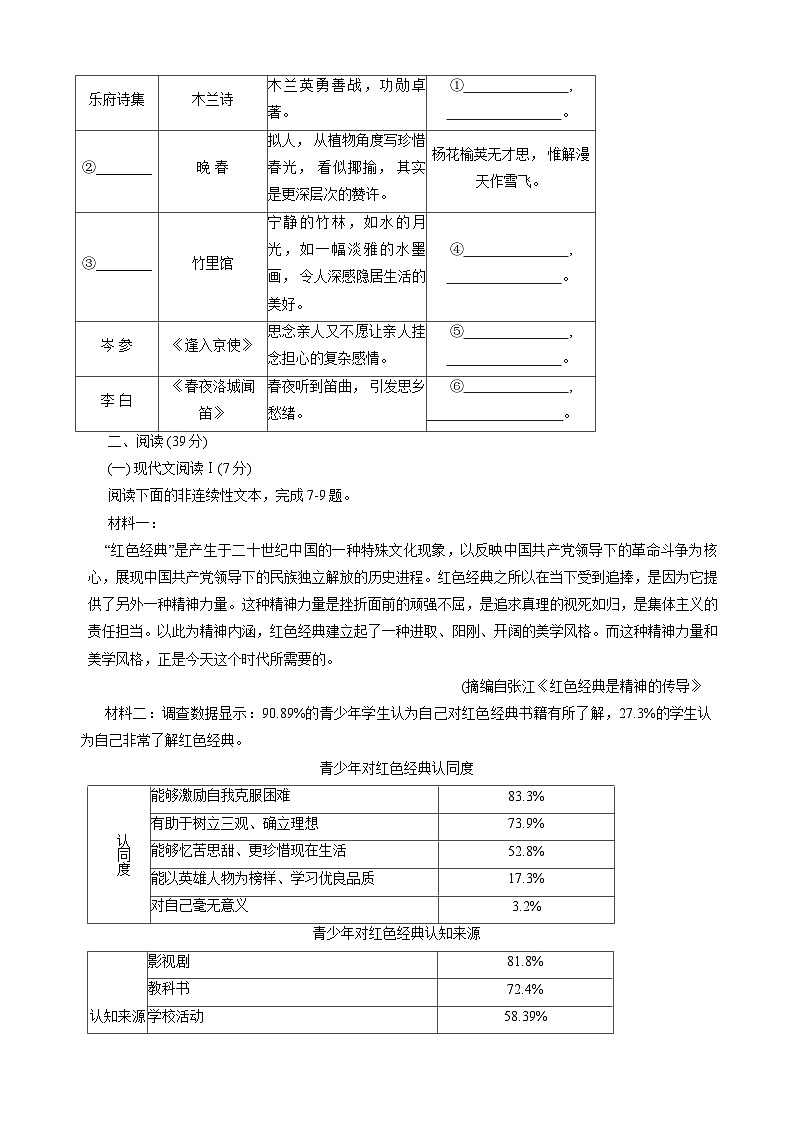 广西壮族自治区贺州市昭平县2023-2024学年七年级下学期4月期中语文试题第2页