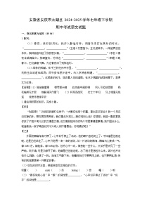 安徽省安庆市太湖县2024-2025学年七年级下学期期中考试语文试卷（解析版）