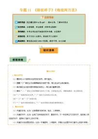2025年中考语文专项复习讲义专题11 《骆驼祥子》《海底两万里》(8份思维导图+2部名著梳理+5点阅读技巧+5点复习方法)(解析版)