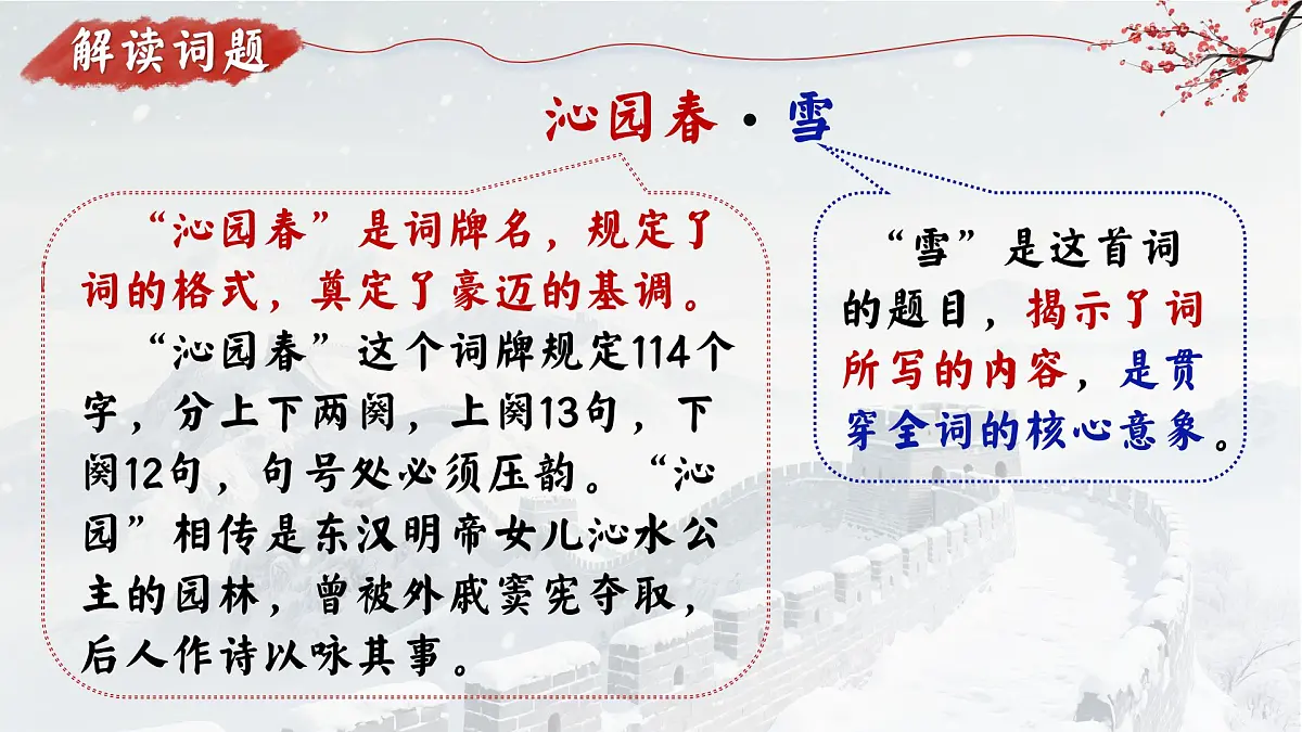 第1课《沁园春.雪》课件统编版语文九年级上册第7页