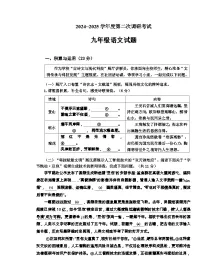 2025年山东省枣庄市台儿庄区中考二模语文试题（含答案）