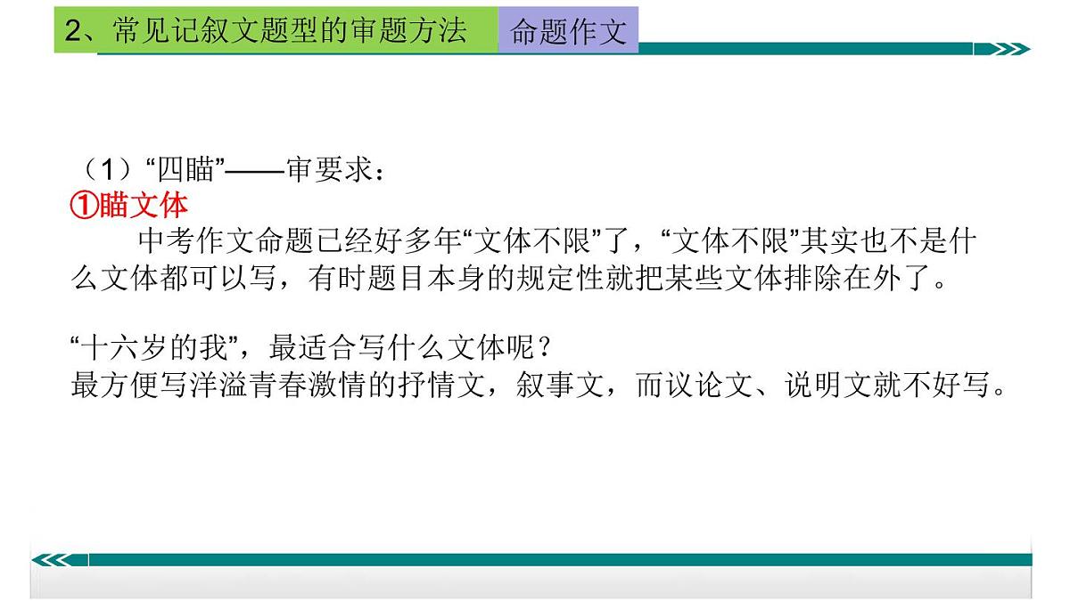 2026年中考语文作文指导课件:记叙文的审题和立意方法(命题作文、半命题作文和材料作文)第4页