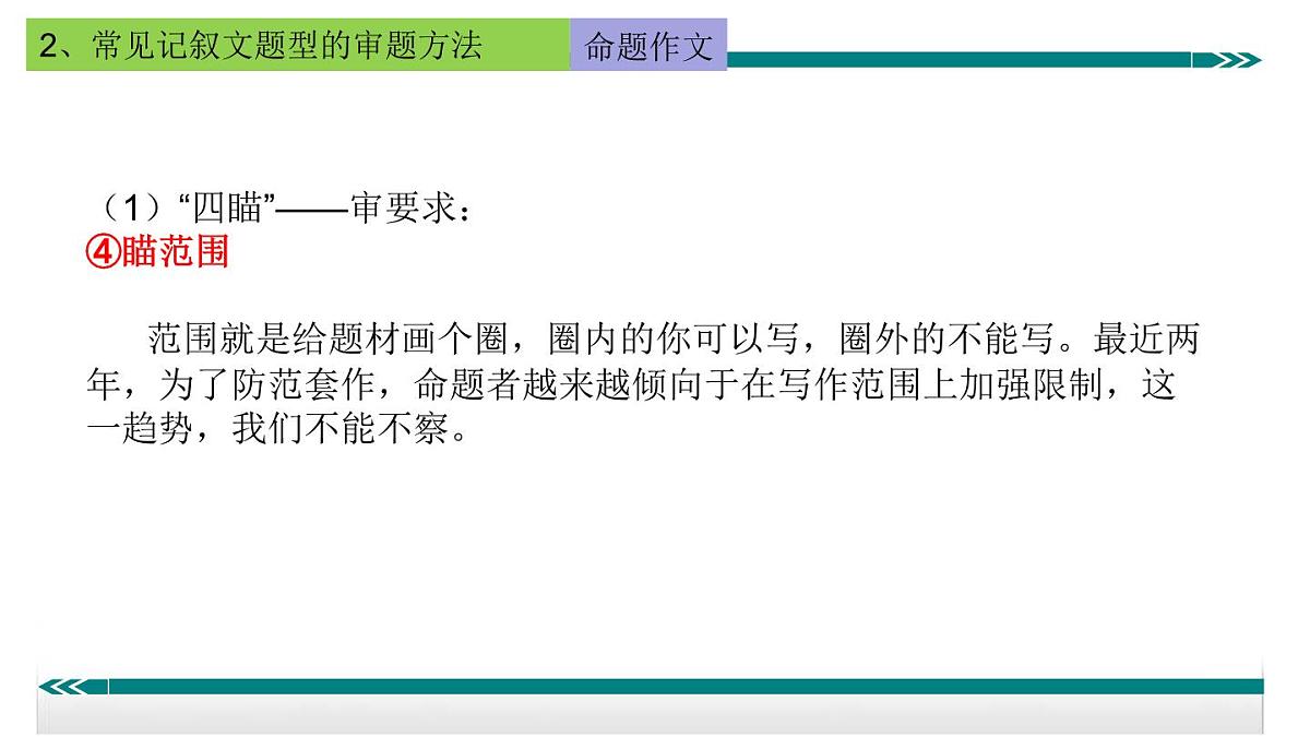 2026年中考语文作文指导课件:记叙文的审题和立意方法(命题作文、半命题作文和材料作文)第7页