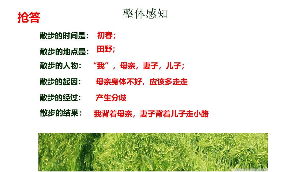 第6课《 散步》 课件2024-2025学年统编版语文七年级上册第8页