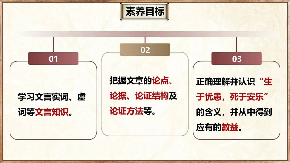 23.3 生于忧患,死于安乐(教学课件)-初中语文统编版(2024)八年级上册第3页