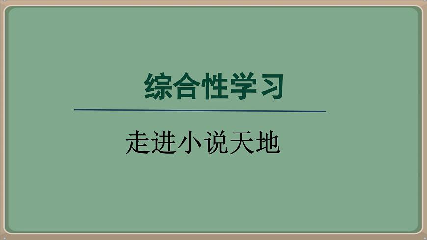 九年級語文上冊教學課件《第四單元綜合性學習:走進小說天地》第1頁