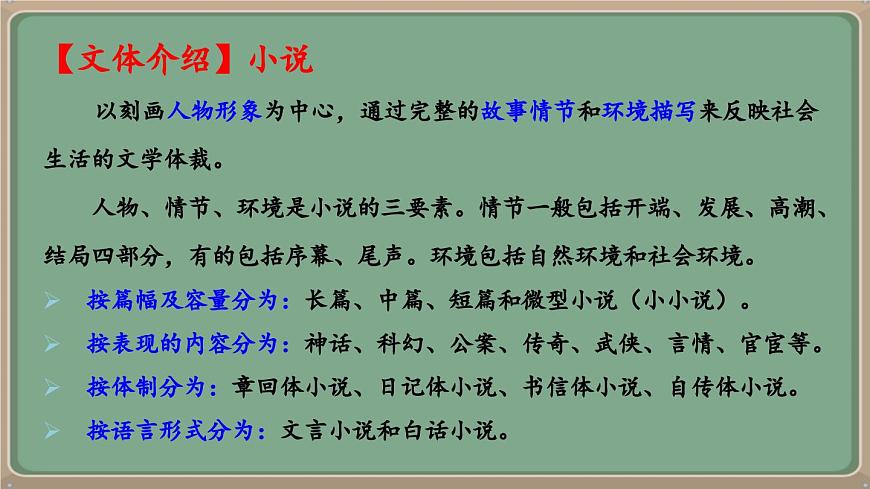 九年級語文上冊教學課件《第四單元綜合性學習:走進小說天地》第6頁