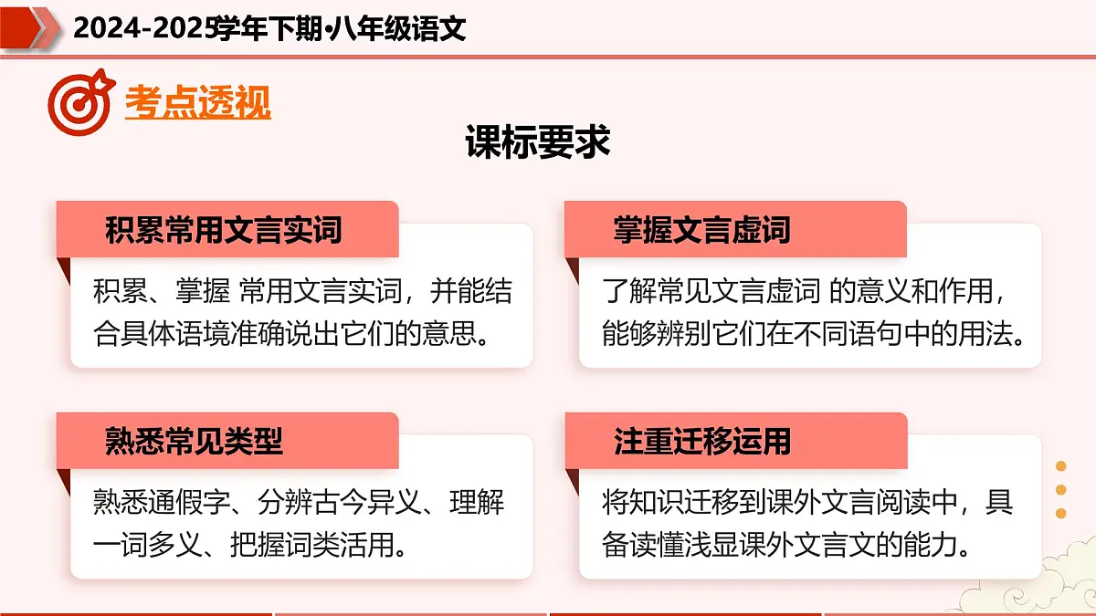 专题06:文言文阅读(考点串讲)(课件)-2024-2025学年八年级语文下学期期末考点大串讲(统编版·五四学制)第4页