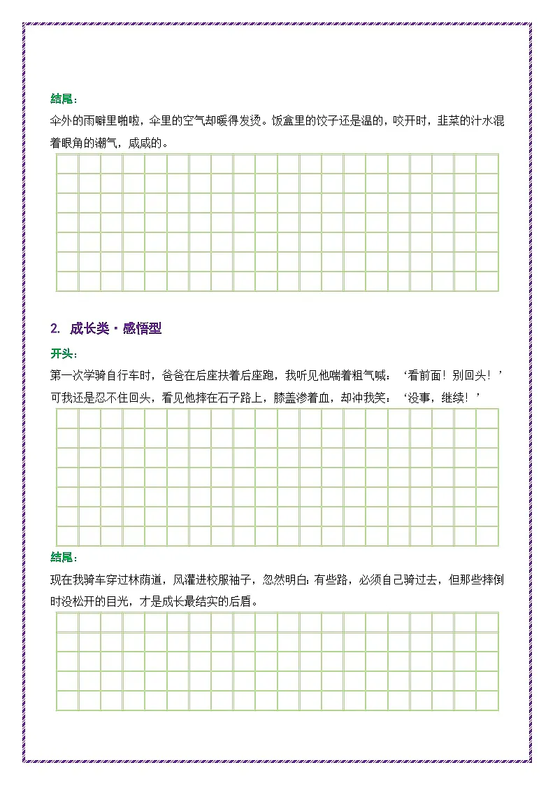 1.第1天主题:亲情类《那盏未熄的灯》-2026年中考语文作文常见十大母题写作技巧与策略讲练(全国通用)第3页