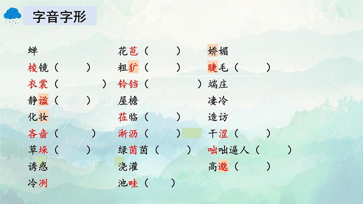 新人教部编版语文七上1-3《雨的四季》课件第3页